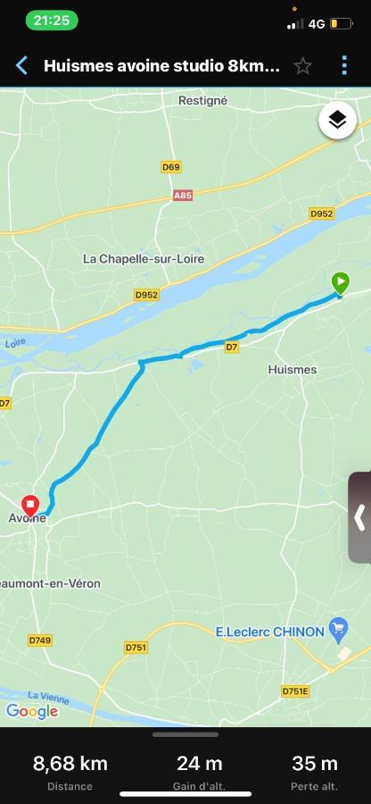 Studio Indre Climatise, La Halte De Cuze, Aux Abords De La Loire A Velo Huismes Exteriör bild