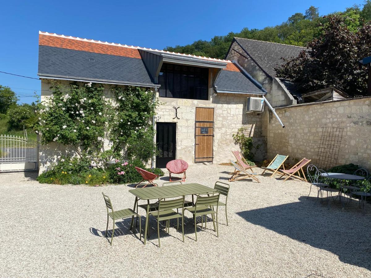 Studio Indre Climatise, La Halte De Cuze, Aux Abords De La Loire A Velo Huismes Exteriör bild